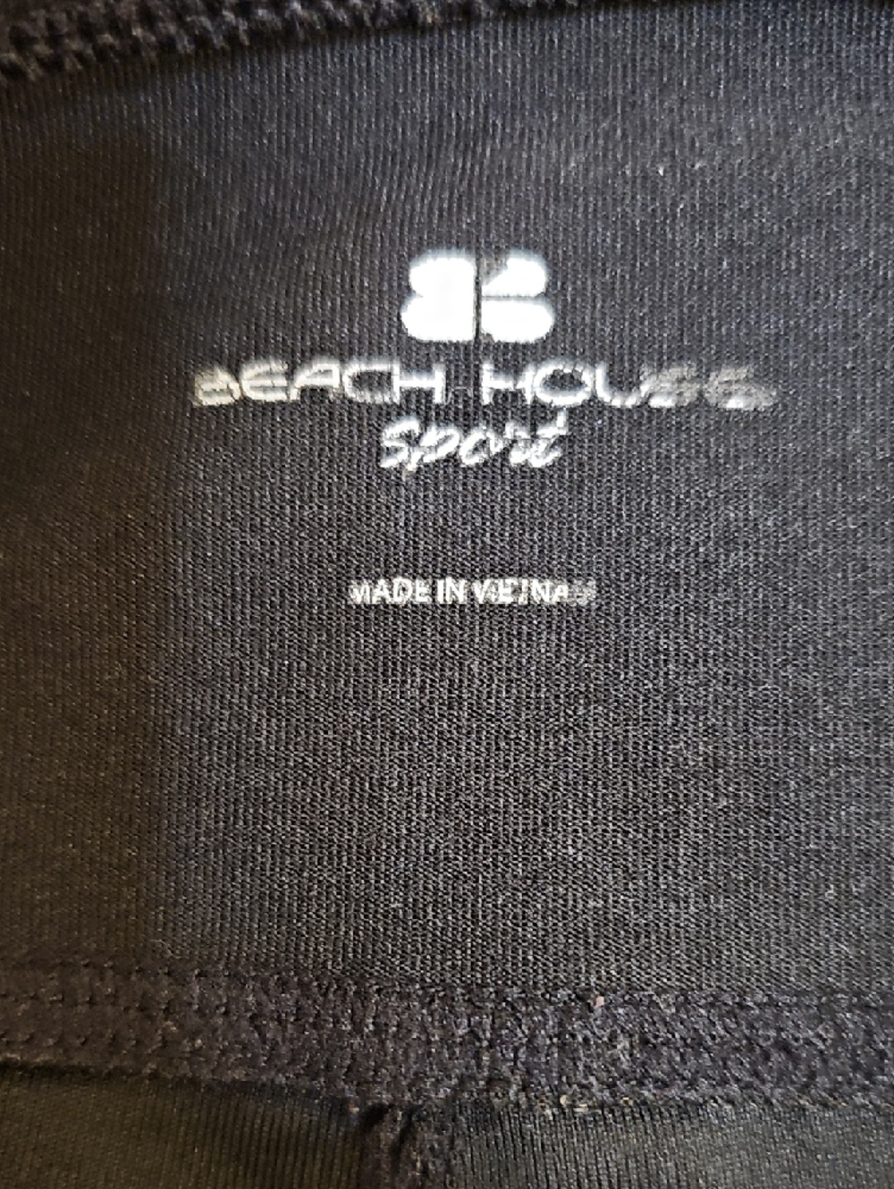 Beach House Black Women's Swim Athletic Shorts with Zip Pocket - Picture 5 of 11